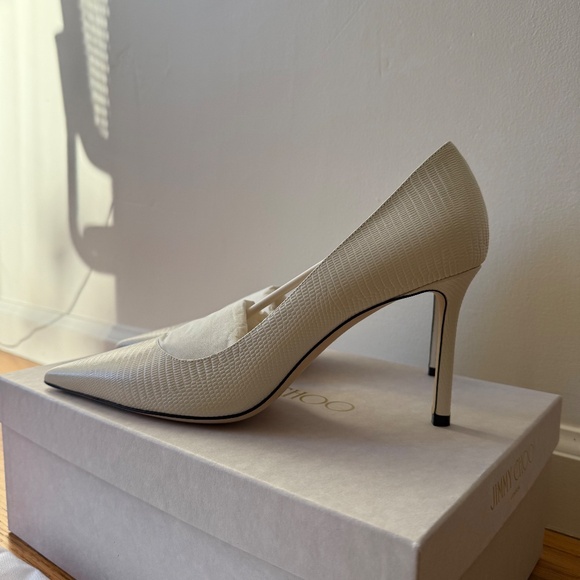 Jimmy Choo Heels Lilith 85 Milk Size EU 39 5 US 9 - Picture 10 of 10